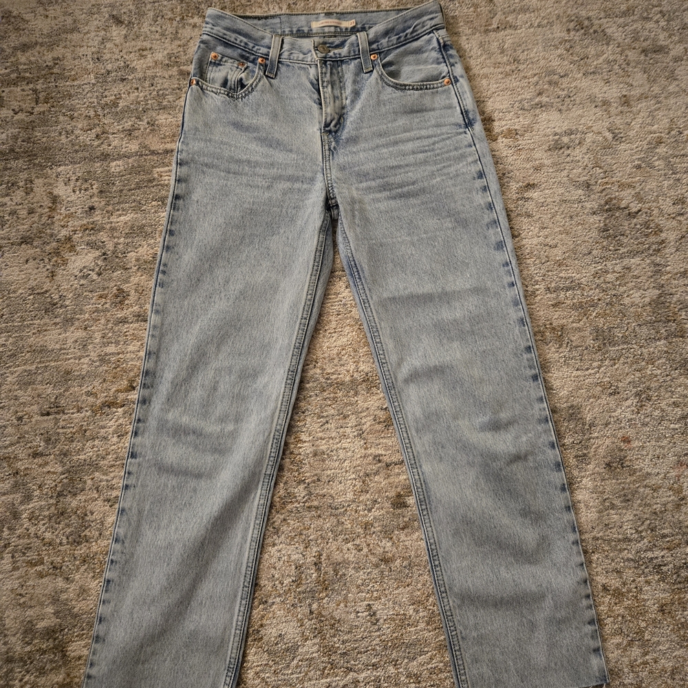 Light Blue Straight-Leg Women’s Jeans
